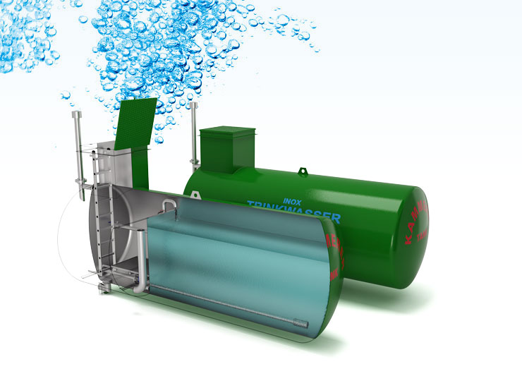 Aqua Innovation GmbH - Réservoir d'eau potable en acier inoxydable